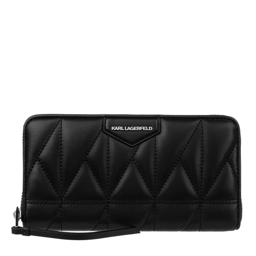 Karl Lagerfeld K/Studio Zip Continental Wallet Black Continental Portemonnee