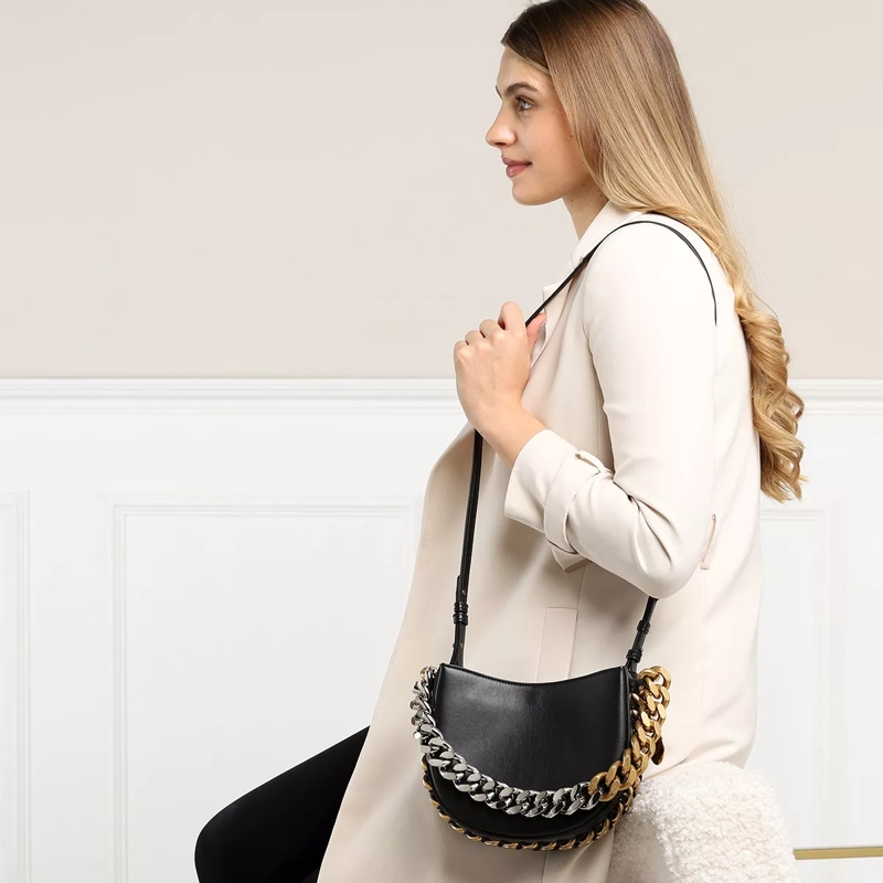 Stella McCartney Sac à bandoulière Frayme Satchel Bag Black(Image 2)