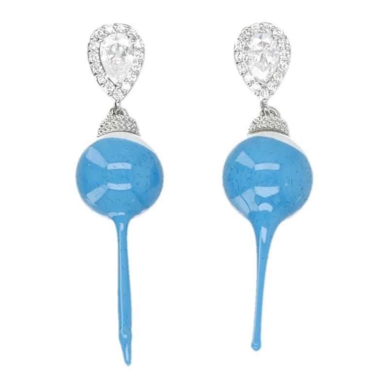 Ottolinger Ohrstecker Blue Dipped Pearl Drop Earrings Blue