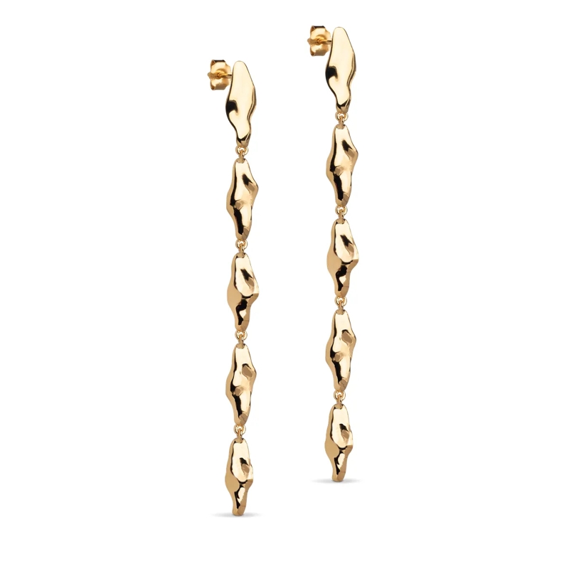 ENAMEL Copenhagen Hangende oorbellen India Ohrringe Gold