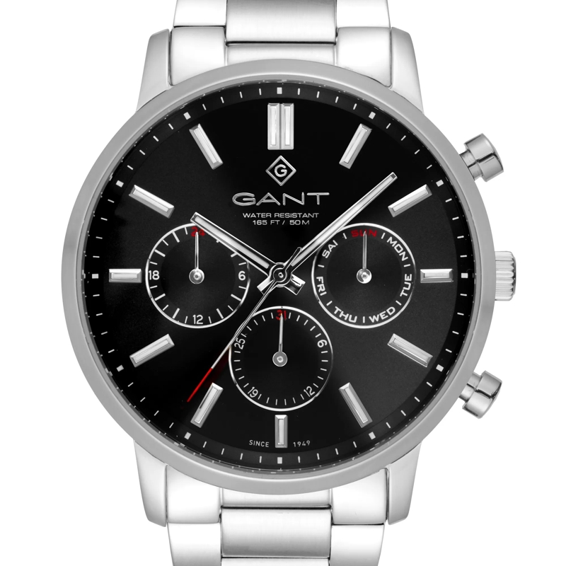 GANT Quarzuhr Quarzuhr Easthill Day-Date silber