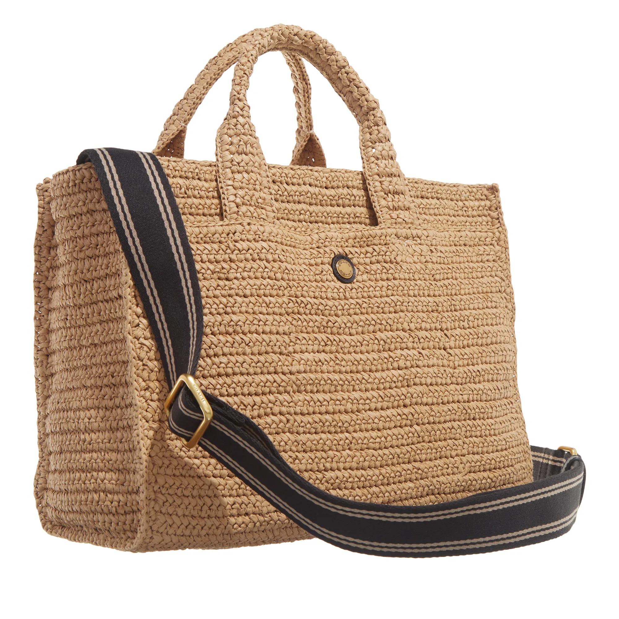 Coach Crossbody bags Straw Cargo Tote;Brass Nat in beige