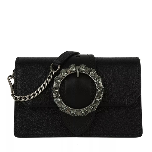 Miu Miu Bejeweled Buckle Belt Bag Nero Crossbody Bag