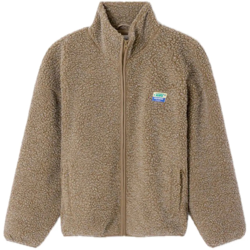 American Vintage Daunenjacke fleece bruin braun