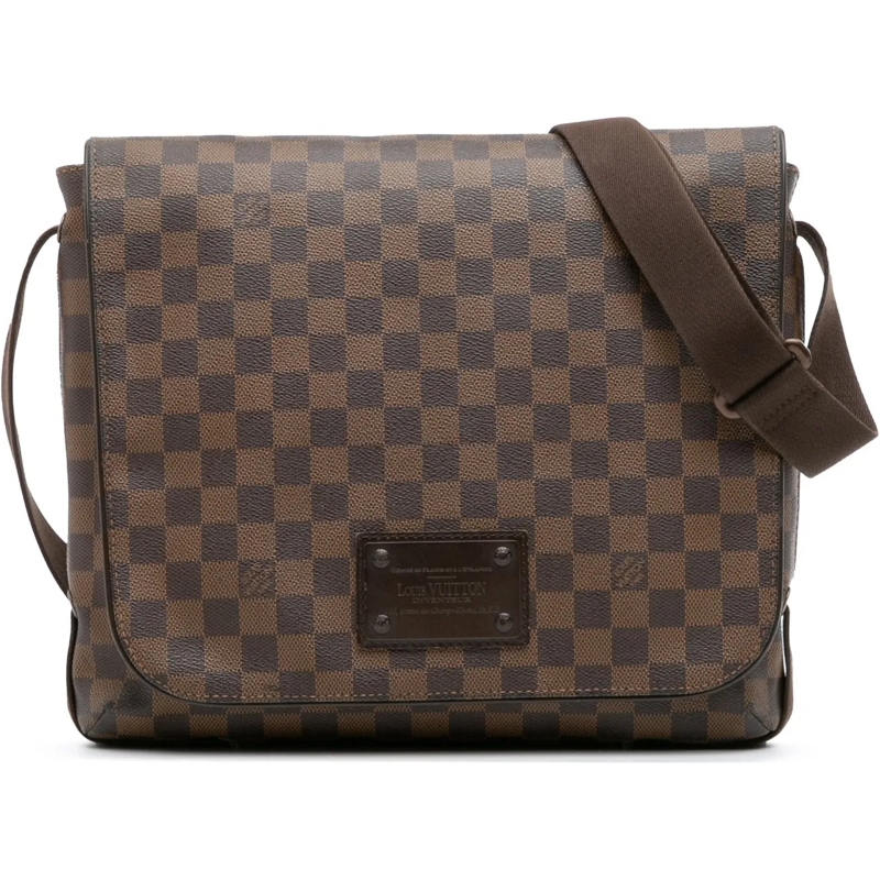 Louis Vuitton Sac à bandoulière Damier Ebene Brooklyn MM braun