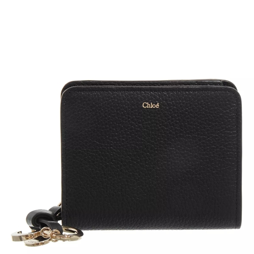 Chloé Wallet Leather Black Tvåveckad plånbok