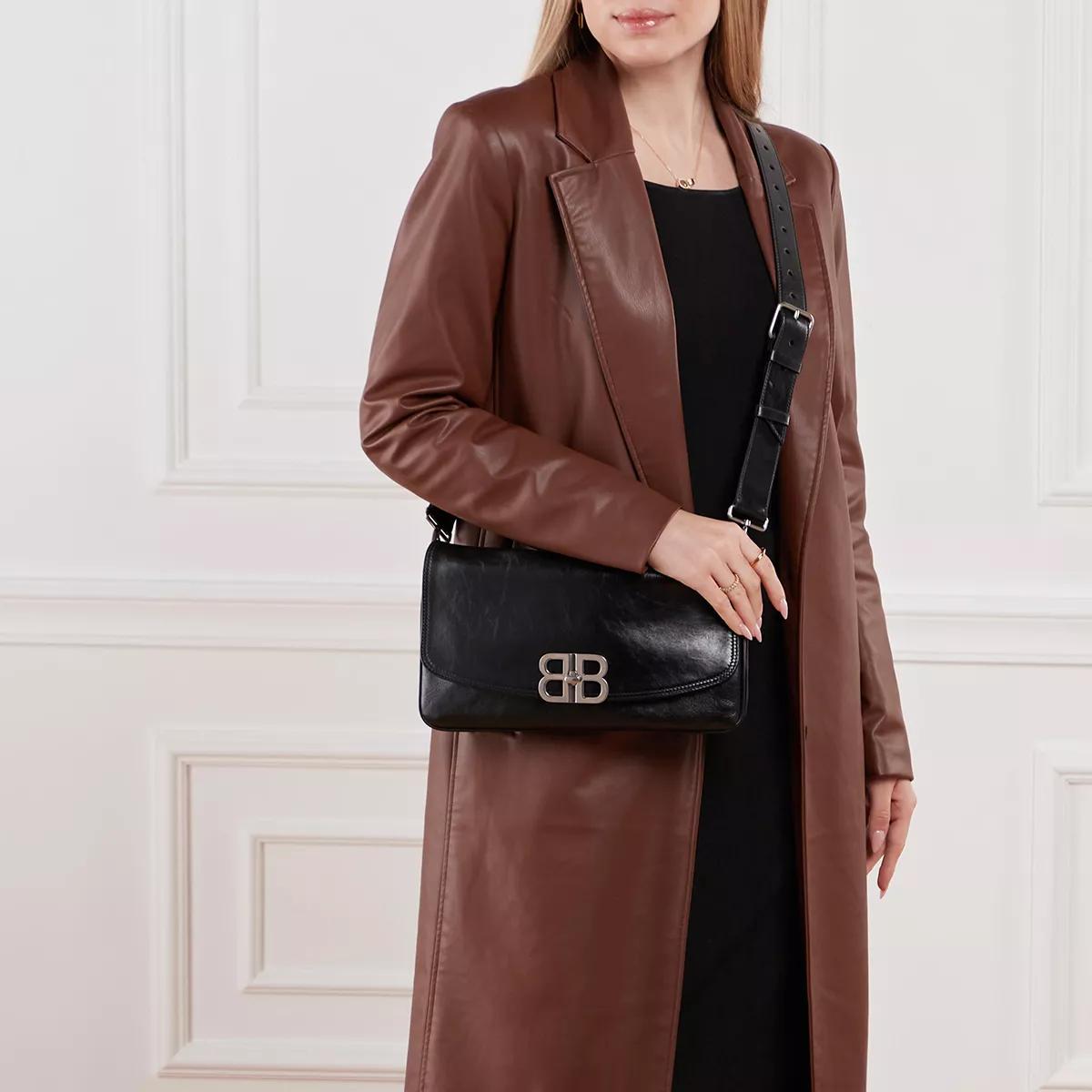Balenciaga Crossbody bags BB Soft Flap Bag in zwart