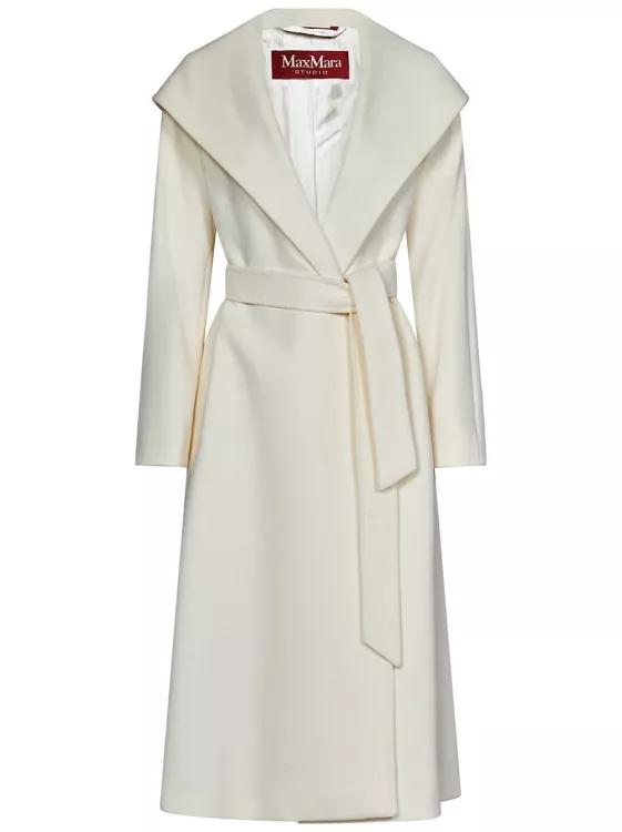 Max mara coat online white