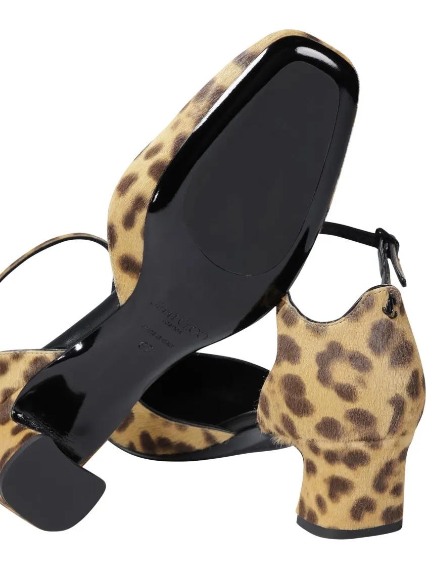 Thumbnail - Jimmy Choo Hohe Schuhe - "Pixie" Mary Jane - Gr. 39 (EU) - in Braun - für Damen