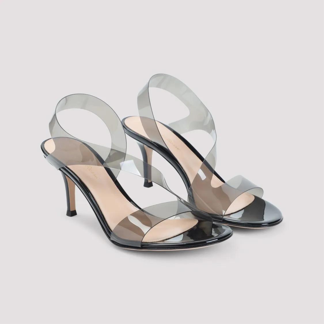 Thumbnail - Gianvito Rossi Sandalen - Almond Toe Sandals With Covered Heel - Gr. 37 (EU) - in Rosa - für Damen