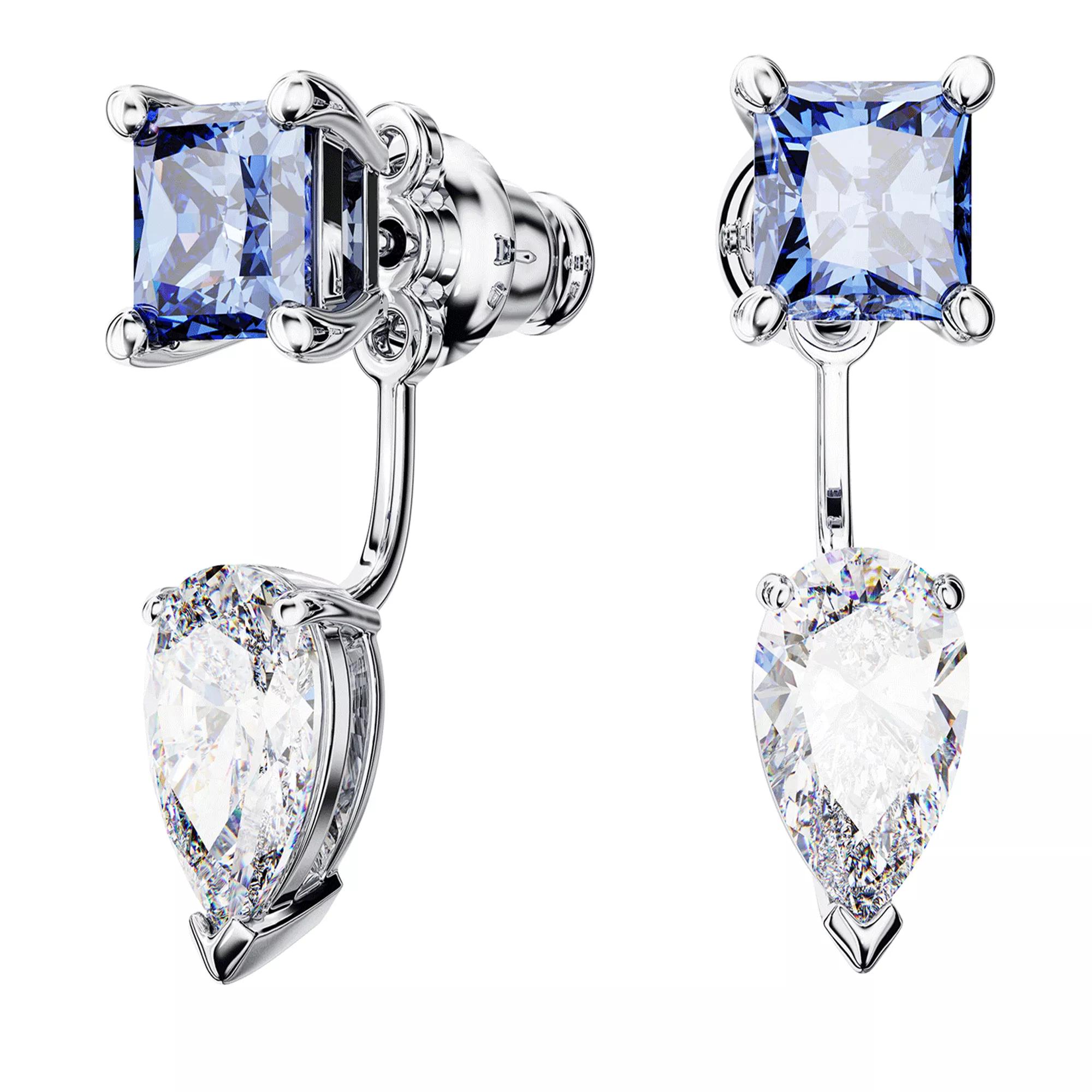 Swarovski Ohrringe - Mesmera earring jackets, Mixed cuts, Detachable, R - Gr. unisize - in Blau - für Damen