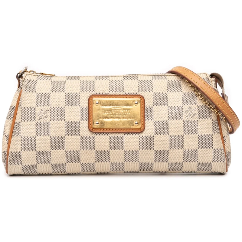 Louis Vuitton Schultertasche Damier Azur Eva weiß