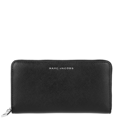 Marc Jacobs Saffiano Tricolor Standard Continental Wallet Black Continental Wallet