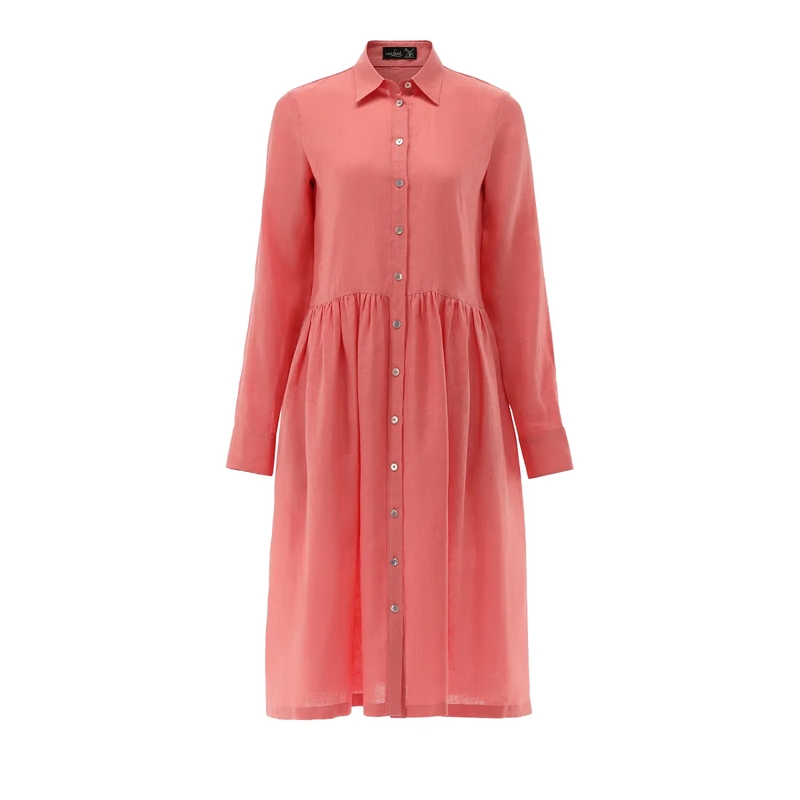 VAN LAACK Maxikleid Kleid Modern Fit Uni koralle