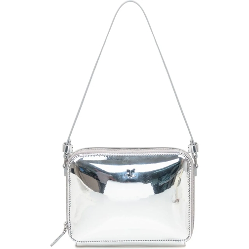 Courrèges Shopper Borsa Cloud Chained silber