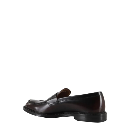 Doucal's Mocassin Polished Leather Penny Loafers Brown (Image 3)
