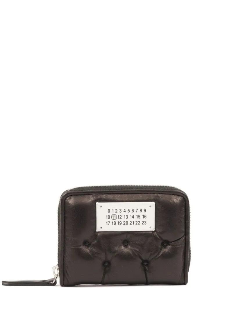 Maison Margiela Portemonnaies - Jet Black Leather Coin Purse - Gr. unisize - in Schwarz - für Damen