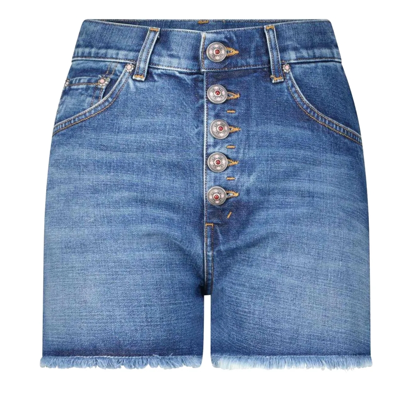 Dondup Jeansshorts Jeansshorts Stella aus Baumwolle Blau