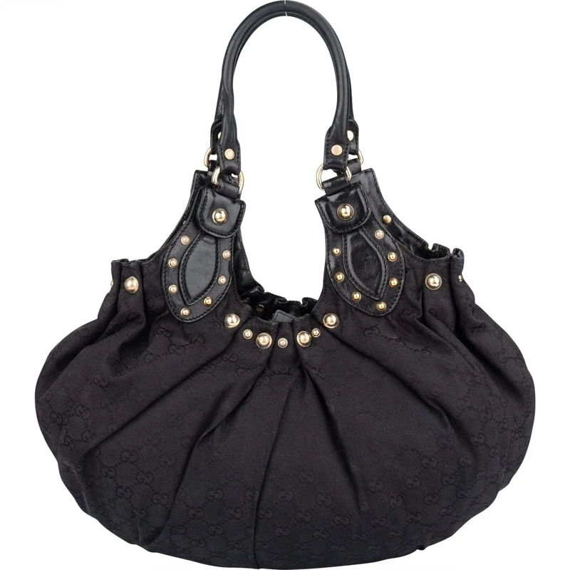 Gucci Schultertasche Gucci GG Monogram Pelham Handbag schwarz