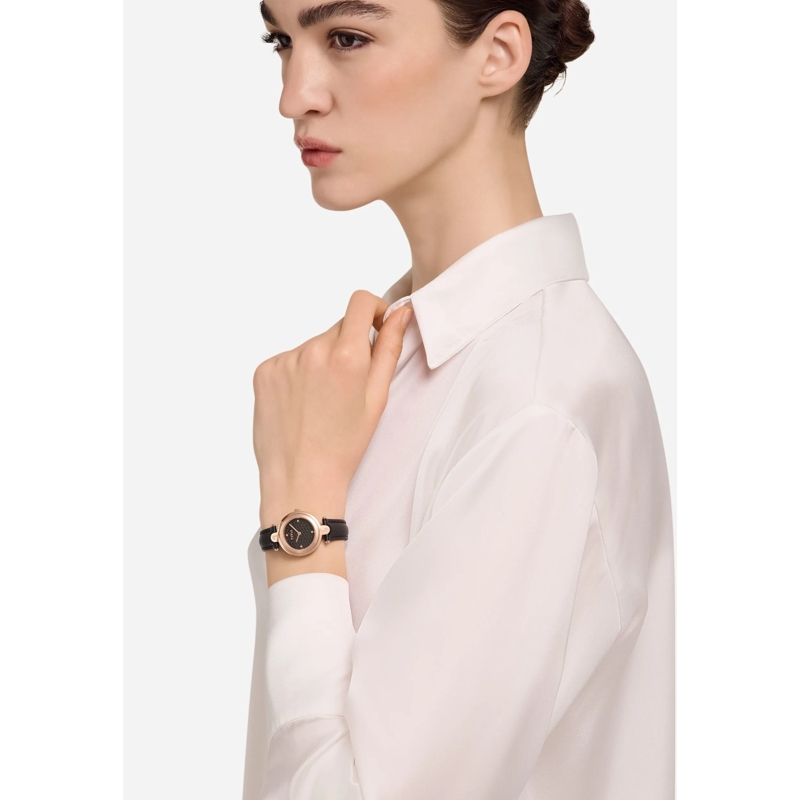 Furla Quarzuhr Quarz-Analoguhr Furla Arch-Bar schwarz(Image 5)