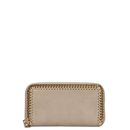 Stella McCartney Falabella Zipped Around Wallet Neutrals Portemonnaie mit Zip-Around-Reißverschluss