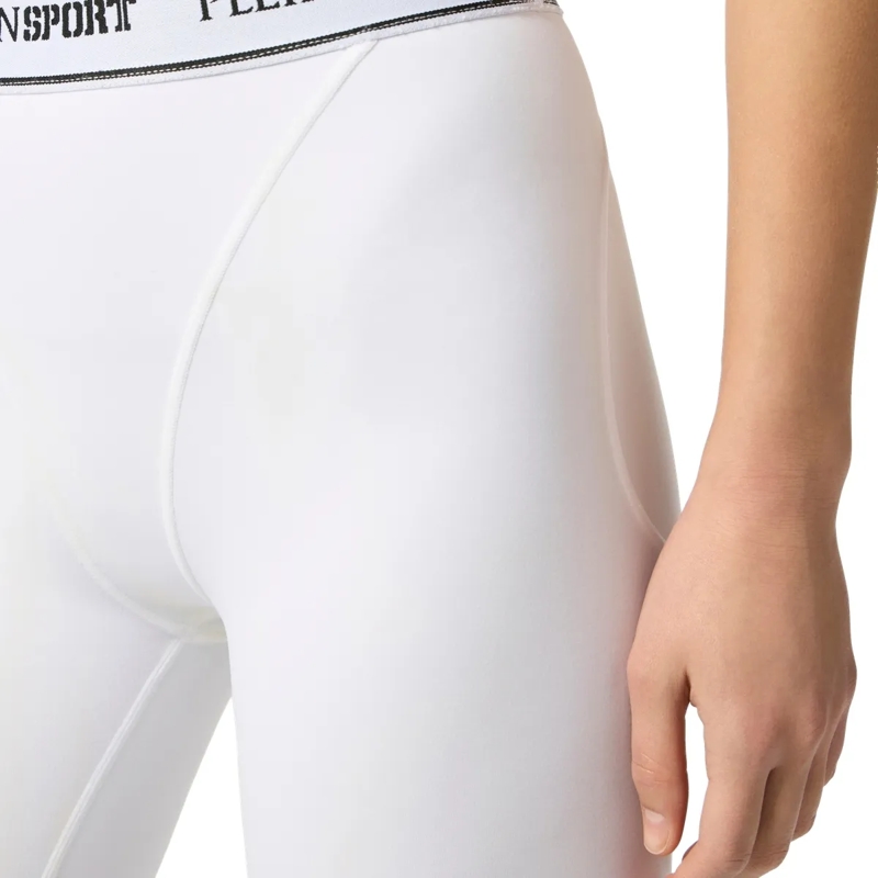 Plein Sport Leggings Fleece Jogging Leggings weiss(Image 2)