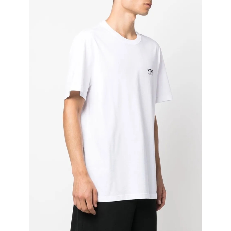 Golden Goose T-shirt White Silk-Nylon Blend T-Shirt White