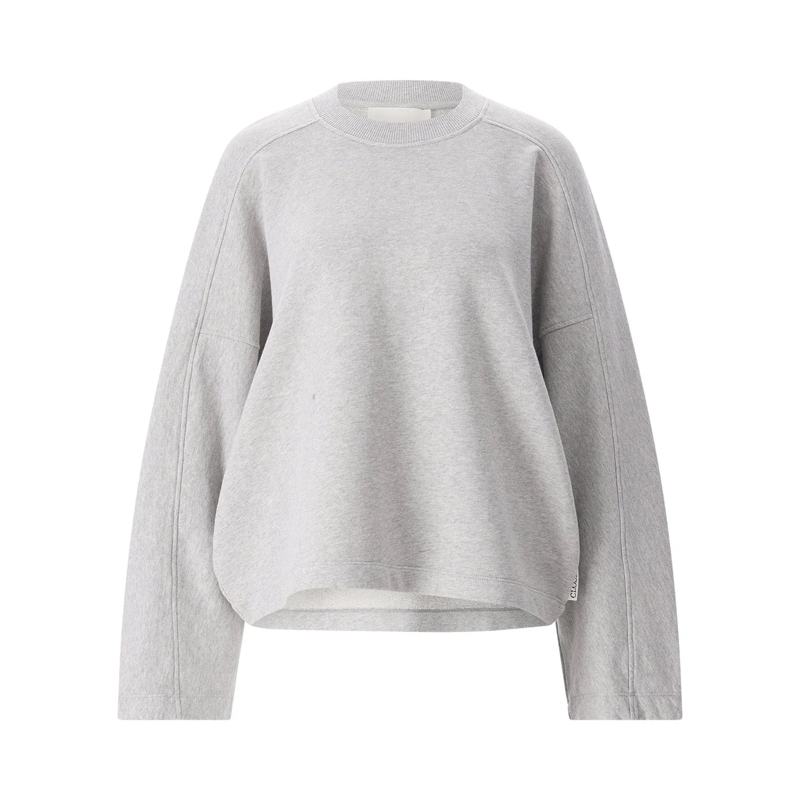Closed Pullover Sweatshirt mit Raffung grau