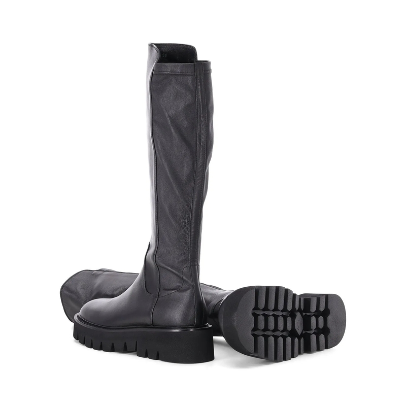 Agl Schuhe Steiefel luggie Stretch aus Leder schwarz(Image 2)