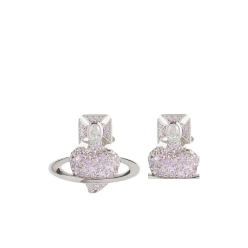 Vivienne Westwood Ohrstecker Silver-Tone Heart Motif Stud Earrings Not Applicable