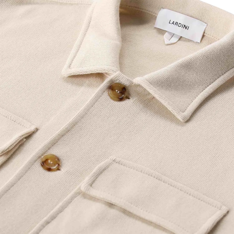 Lardini Übergangsjacke Overshirt aus Baumwolle beige(Image 3)