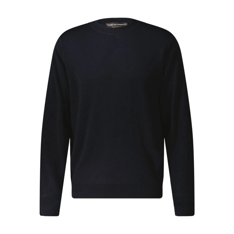 FILIPPO DE LAURENTIIS Pull à col roulé Pullover aus Merinowolle dunkelblau
