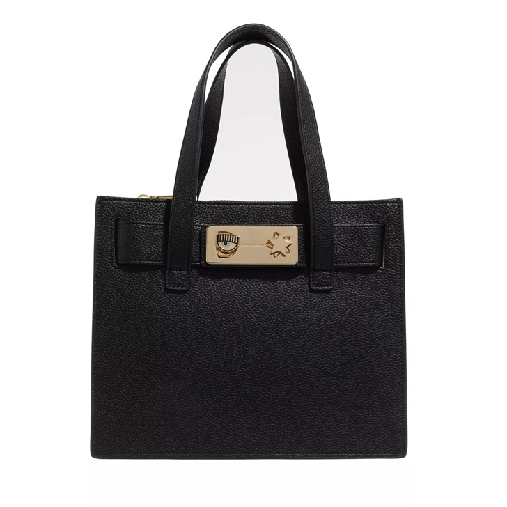 Chiara Ferragni Range E Eye Star Lock Sketch 06 Bags Black Tote