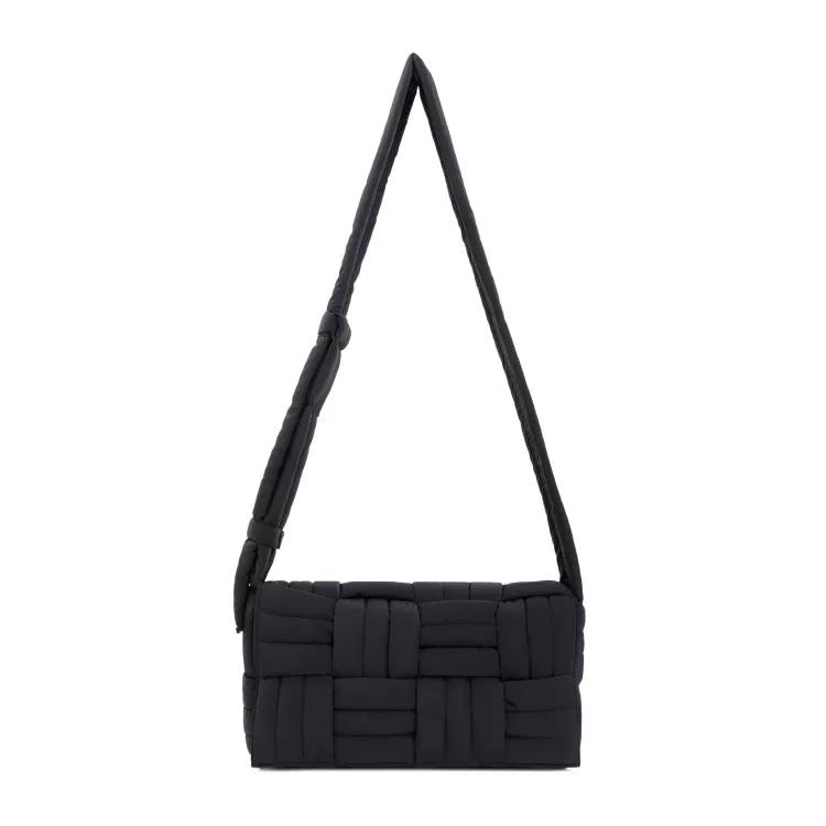 Bottega Veneta Shopper - Tech Cassette Stitch Black Polyamide Shoulder Bag - Gr. unisize - in Schwarz - für Damen