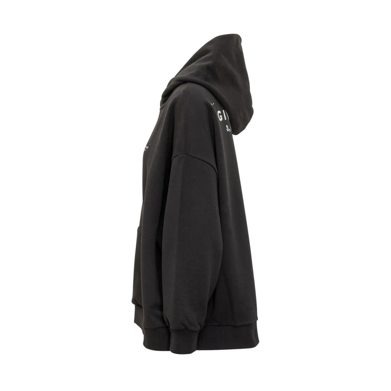 Givenchy Gilet Felpa Nera con Cappuccio e Logo schwarz(Image 3)