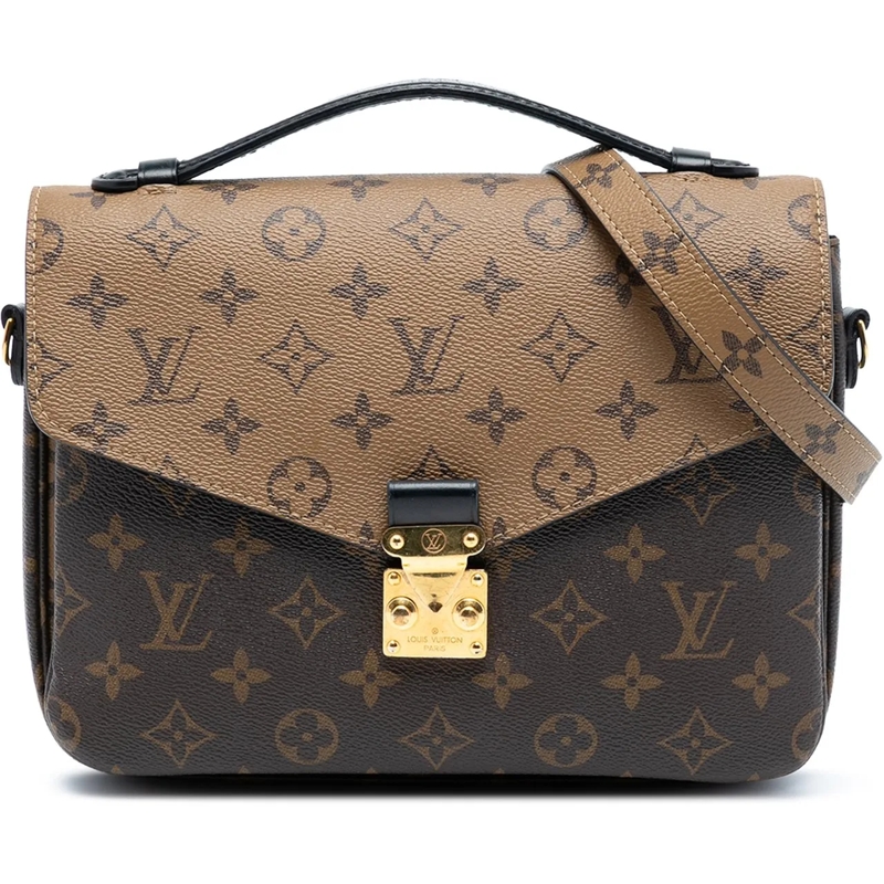 Louis Vuitton Schultertasche Monogram Reverse Pochette Metis braun