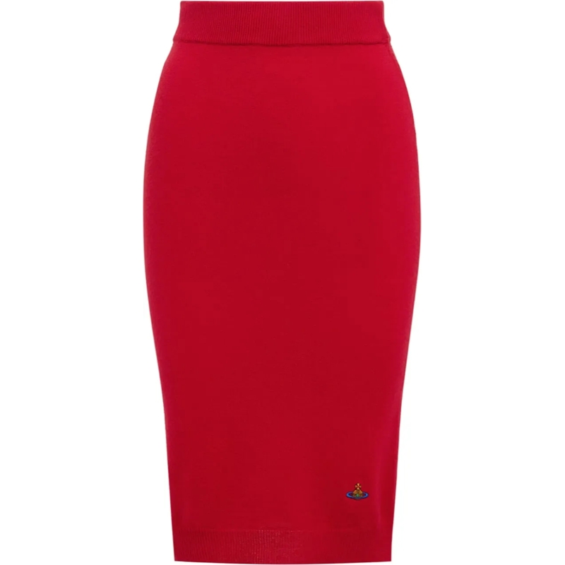 Vivienne Westwood Jupe midi Bea Skirt Red rot