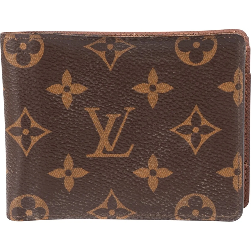 Louis Vuitton Geldbörse Louis Vuitton Canvas Monogram Slender Wallet braun