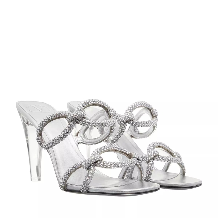 Silver slip on on sale sandals