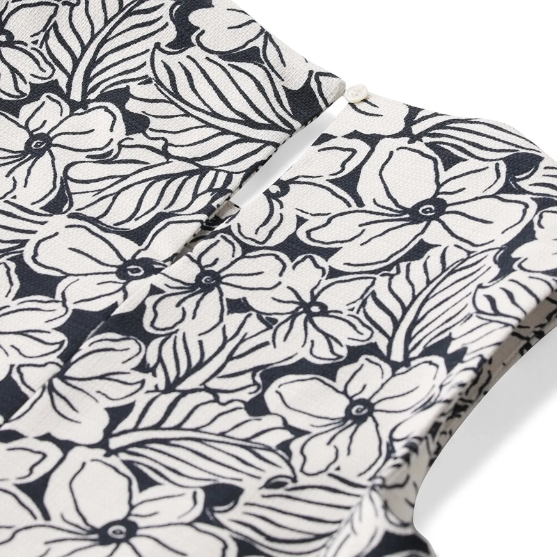 WEEKEND Max Mara Mini-robe Minikleid Giallo mit floralem Muster blau(Image 3)