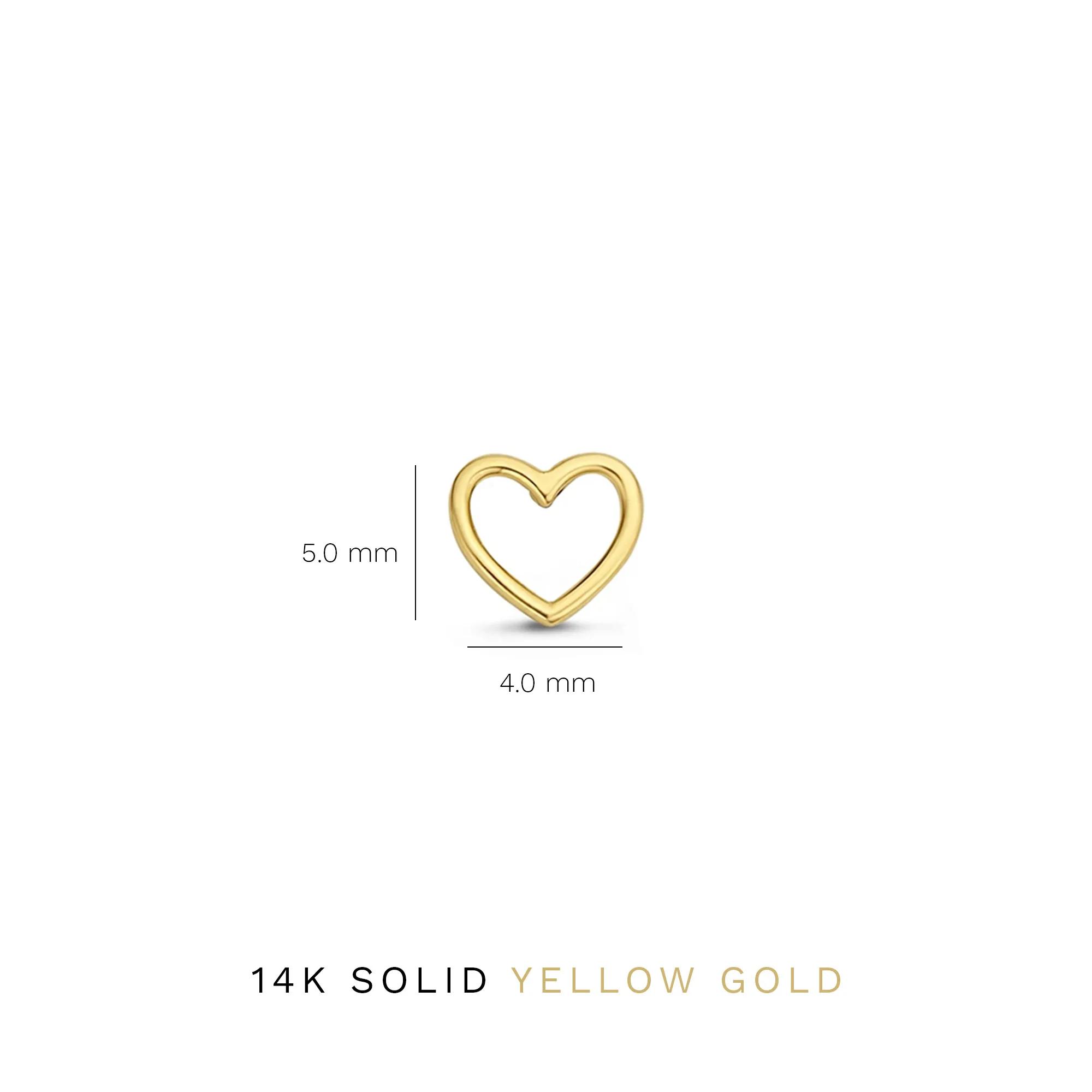 Thumbnail - Isabel Bernard Ohrringe - Belleville Amore 14 Karat Ear Studs With Heart - Gr. unisize - in Gold - für Damen
