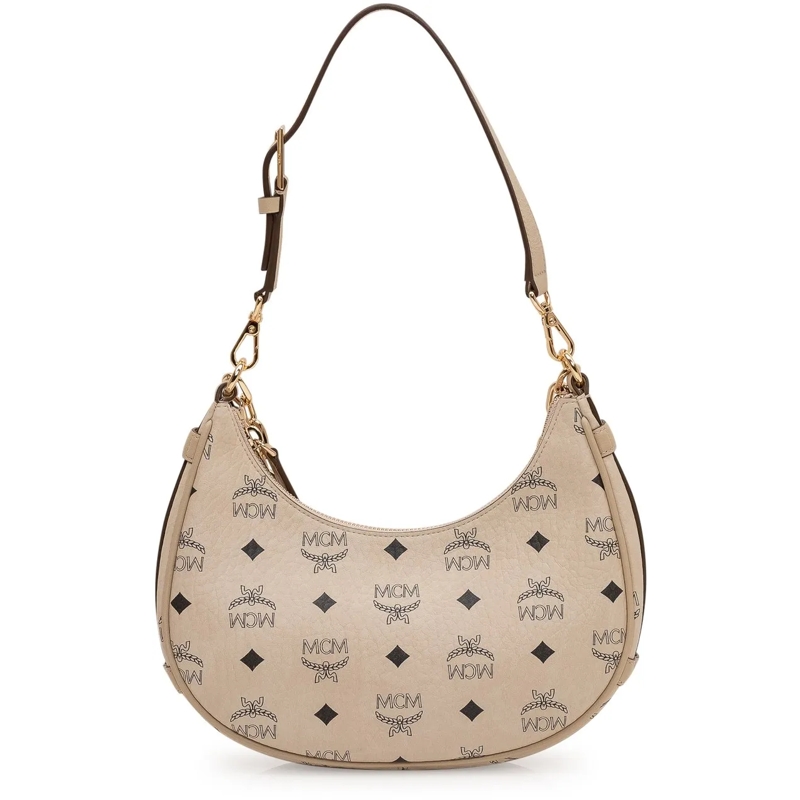 MCM Schultertasche Borsa Hobo Aren Small beige(Image 4)