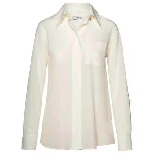 Lanvin White Silk Shirt White 