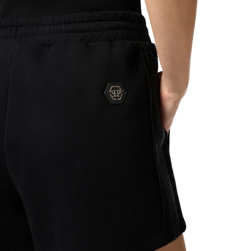 Philipp Plein Shorts Shorts Strass Band schwarz(Image 5)