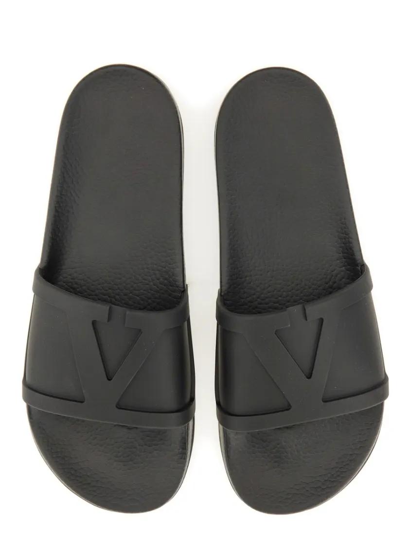 Thumbnail - Valentino Garavani Loafer - "Coolside" Slide Sandal - Gr. 45 (EU) - in Schwarz - für Damen