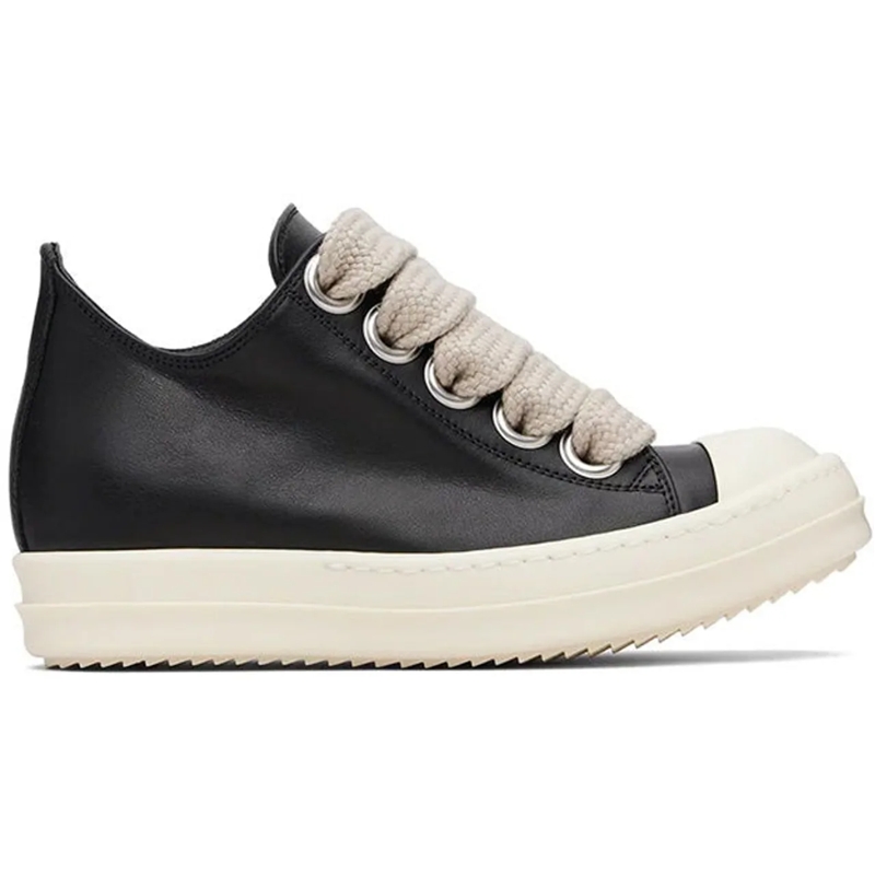 Rick Owens Low-Top-Sneaker JUMBOLACE LOW SNEAKS BLACK/MILK/MILK schwarz