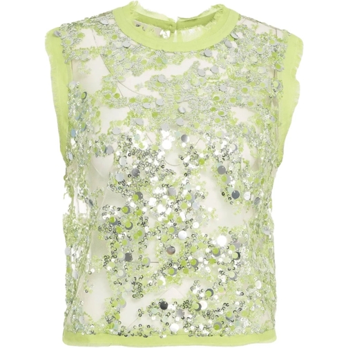 Baum Und Pferdgarten T-shirts Sequined top 'Manira' grün