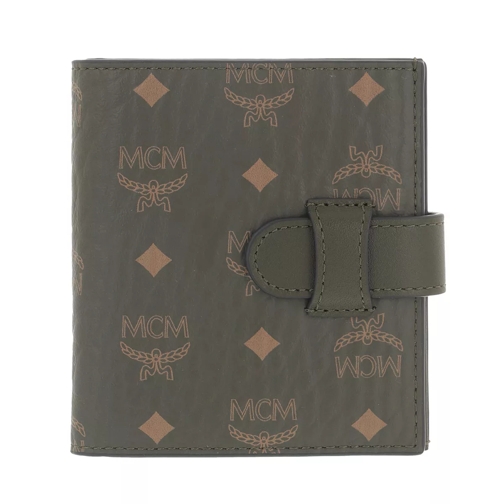 MCM Visetos Or New Bi Fold Mini Card  Sea Turtle Portefeuille à deux volets