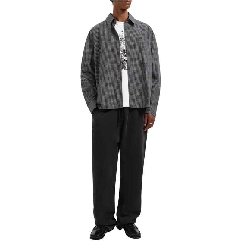 ØLÅF  Olaf Checked Boxy Shirt Lange Mouw Overhemden Donk braun(Image 3)
