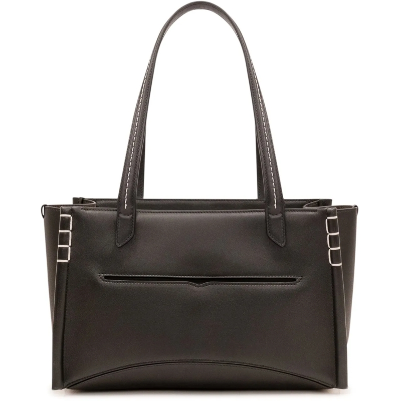 J.W.Anderson Shopper Borsa Elongated Loafer Cabas con Impunture a Contr schwarz(Image 3)